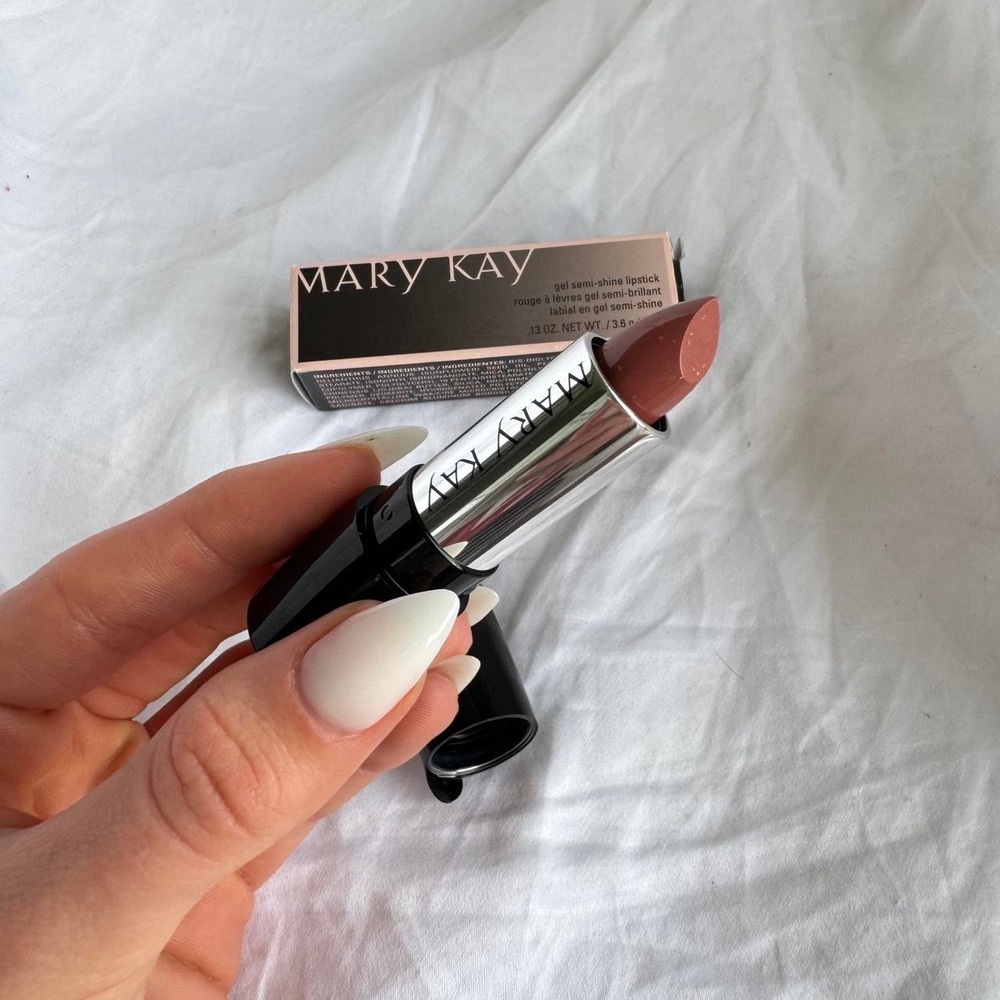 Mary Kay Gel Semi-Shine Lipstick Rosewood AT 06 Mauve Pink New in Box 0.13 oz